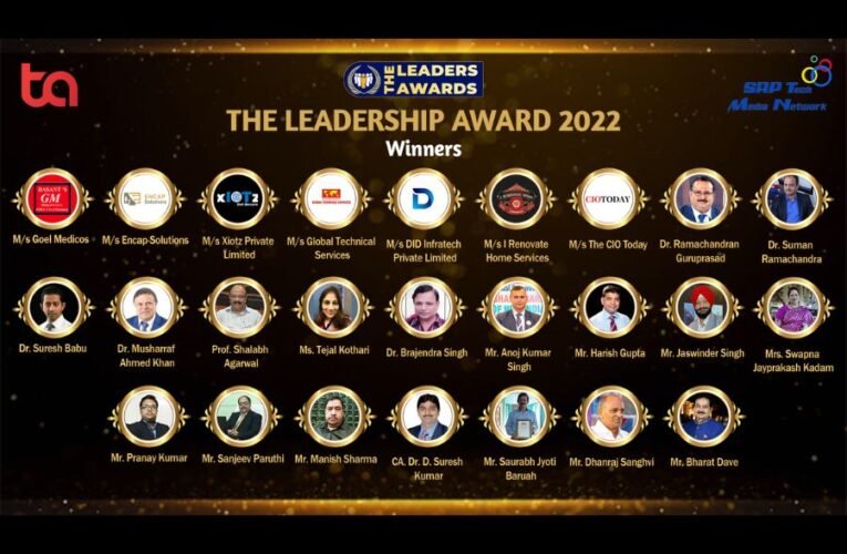 SRP Tech Media Network organized ‘The Leadership Award 2022 – Virtual 2nd Edition’, felicitated top companies & individuals