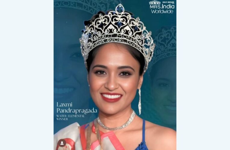 Hyderabad’s Laxmi Pandrapragada Wins Haut Monde Mrs India Water Element 2023 at Grand Finale in UAE