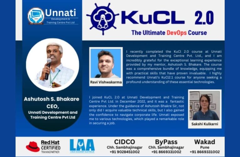 KuCL 2.0 Course: Shaping the Future of DevOps; Over 19 students from KuCL have been placed so far