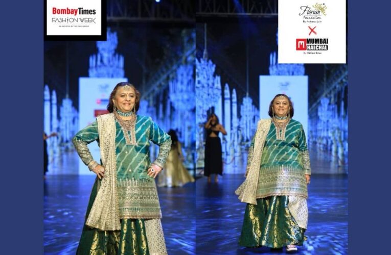 Manju Lodha Walked the Ramp for Florian Foundation by Archunaa Jaiin and Mumbai Halchal by Dilshad Khan Supporting the Cause of Humanity