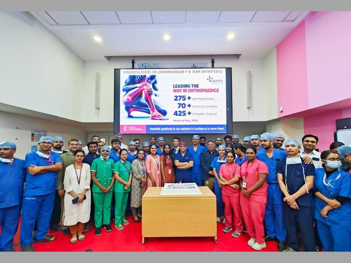Sakra World Hospital Breaks Records with 275 Plus Joint Replacement Surgeries in May
