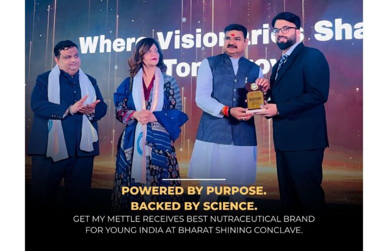 GetmyMettle Recognised as the “Best Nutraceutical Brand for Young India” at Bharat Shining Conclave 2026