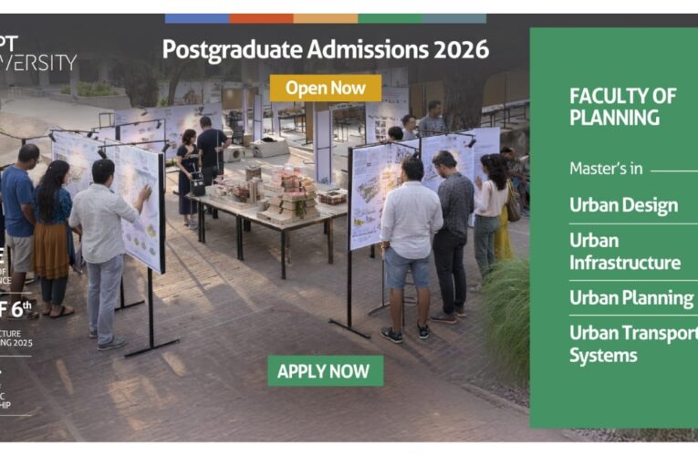 Faculty of Planning at CEPT University Invites Applications to PG Programs 2026