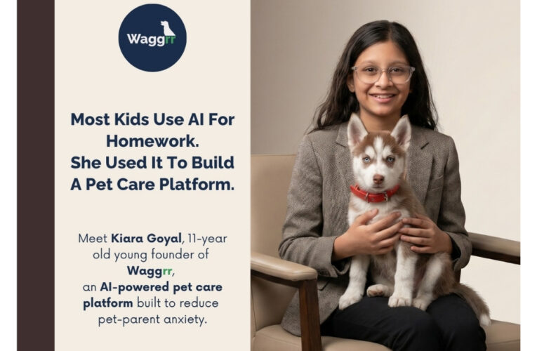 11-Year-Old Agra Student Helps Build AI-Powered Pet Care Platform Waggrr