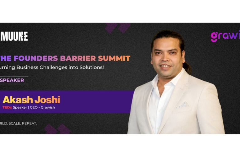 TEDx Speaker Akash Joshi to Address Entrepreneurs at The Founders Barrier Summit Organised by Communex