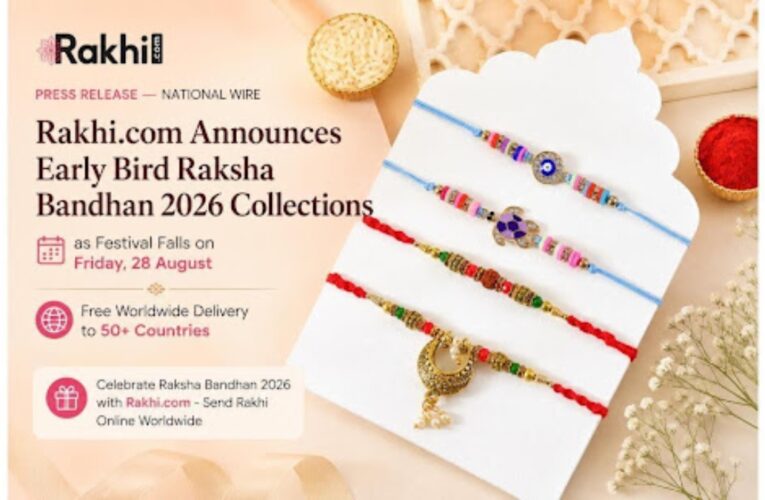 Rakhi.com Announces Early Bird Raksha Bandhan 2026 Collections as Festival Falls on Friday, 28 August – Free Worldwide Delivery to 50+ Countries
