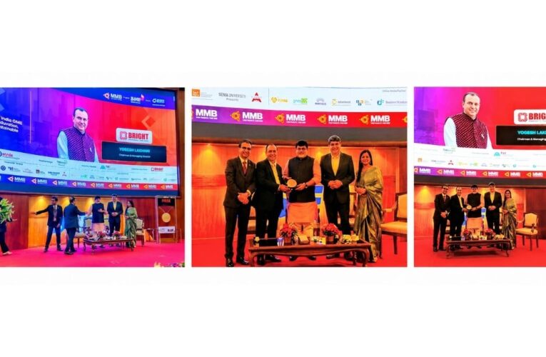 Dr. Yogesh Lakhani, CMD of Bright Outdoor Media, Felicitated at SME Governance Summit 2026 by Maharashtra Cabinet Minister Shri Uday Samant