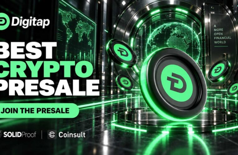 Best Crypto Presale: DigiTap Live Fintech App and $12.2M Raise Put It Ahead of XRP and Sui for a 100x Breakout