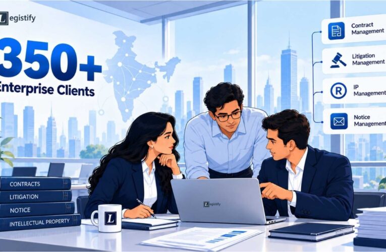 Legistify Crosses 350+ Enterprise Clients as AI Adoption Reshapes India’s Legaltech Market