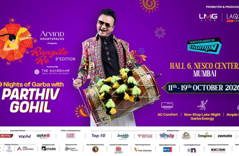Rangilo Re 2026 Featuring Parthiv Gohil Elevates Mumbai’s Navratri Celebrations: Seven Successful Editions, One Grand New Chapter